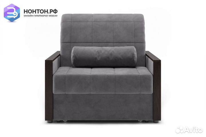 Кресло аккордеон Милена серое