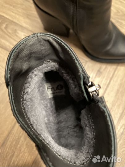 Ботильоны зимние 37 кожаные