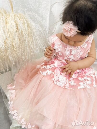 Нарядное платье для девочки, 86