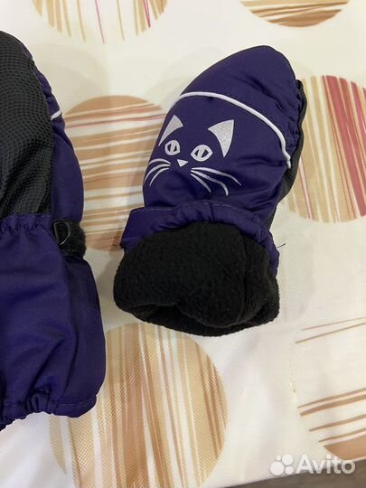 Варежки зимние детские 3 года