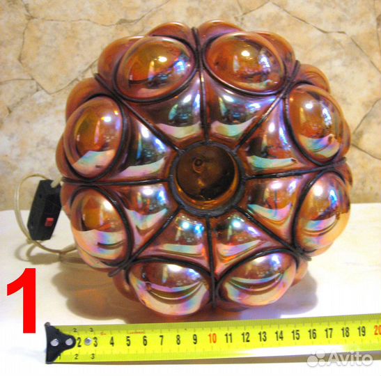 Светильник СССР со стеклянным плафоном