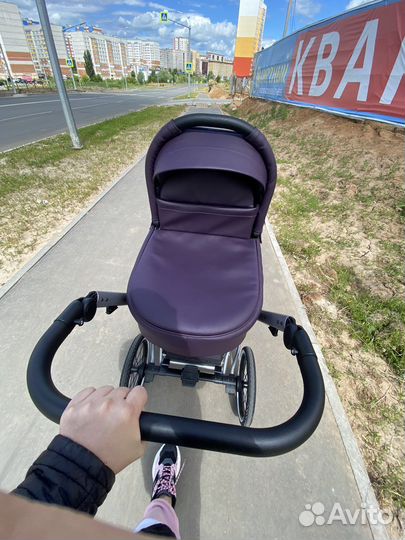 Коляска 2 в 1 эко кожа