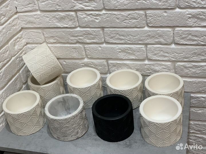 Кашпо из гипса