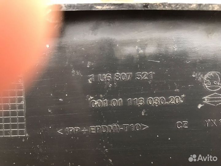 Skoda octavia тур юбка заднего бампера