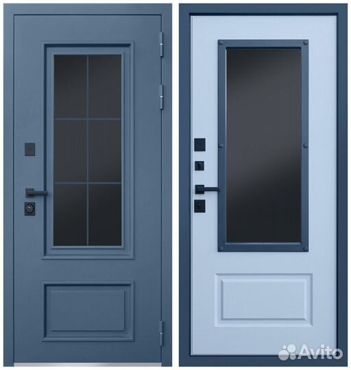 Входная дверь с окном и терморазрывом