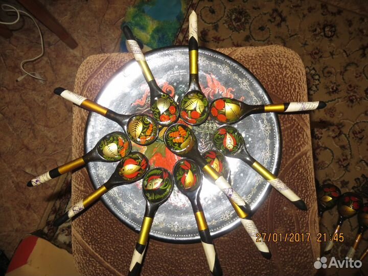 Продам ложки. липецкие узоры. В нов сост. год 1986