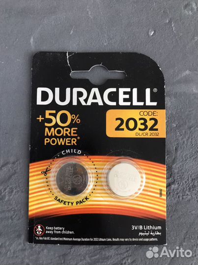 Батарейки duracell CR 2032 новые