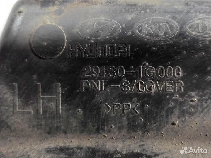 Защита двигателя левая (2005-2011) Kia Rio