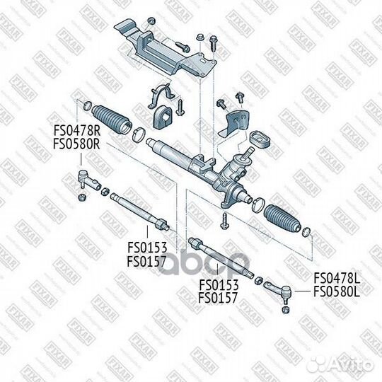 Наконечник рулевой тяги VAG A3/golf 4/octavia/B