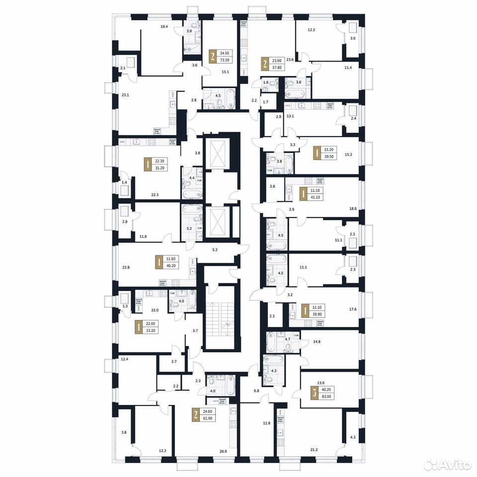 Квартира-студия, 33,2 м², 7/17 эт., Стерлитамак