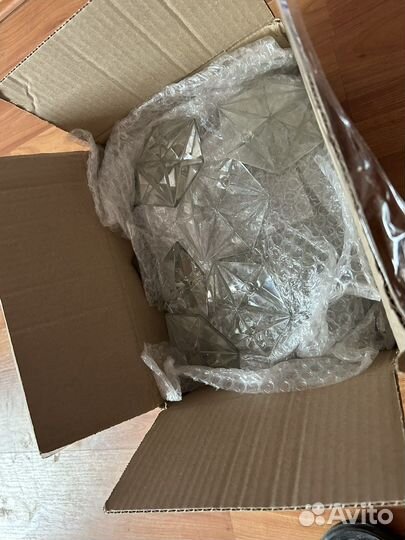 Хрустальная люстра СССР винтажная