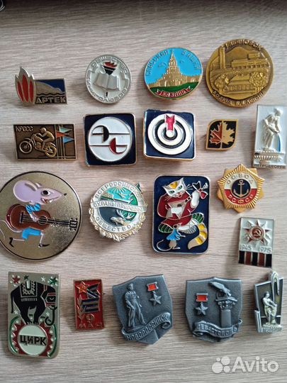 Спорт Города Детские Мишка СССР значок меда