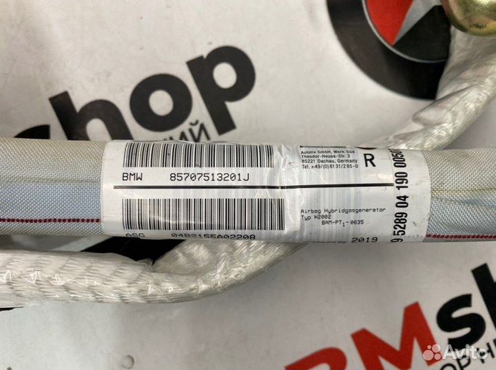 Подушка безопасности (шторка) правая Bmw 318Ci E46