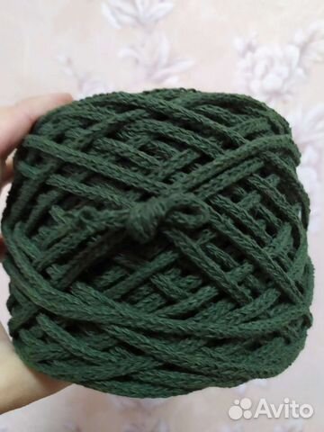 Хлопковый шнур 4 мм олива хаки