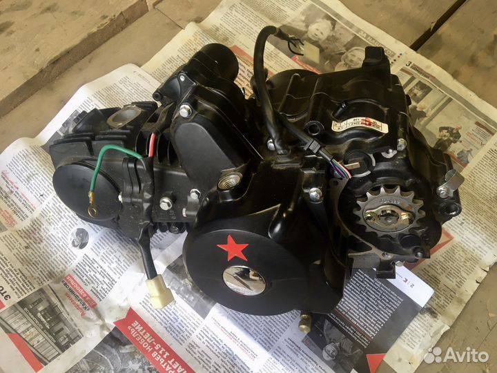 Двигатель на мопед Альфа 125см,новый