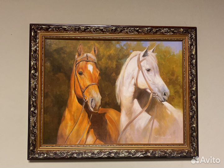 Картина «два коня»