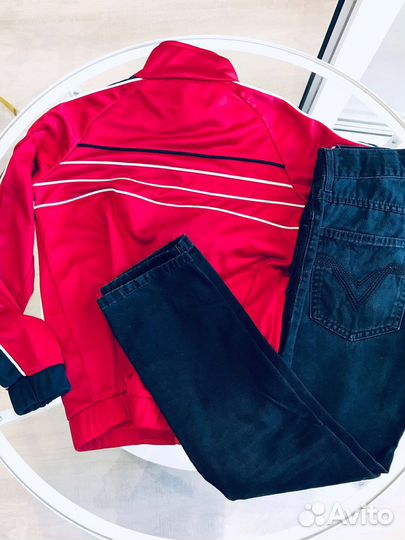 Костюм на мальчика, джинсы и олимпийка 140 см