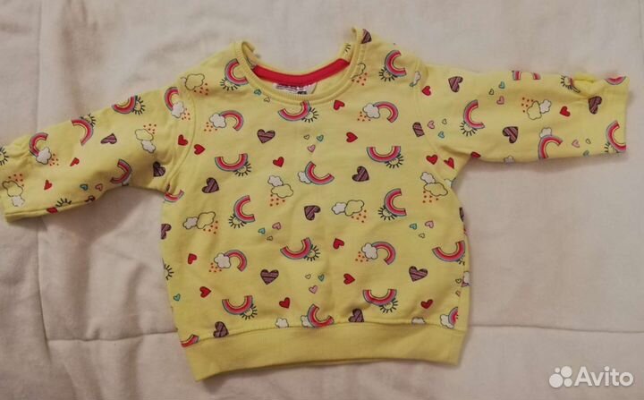Толстовка/свитшот/кофта для девочки, 68 размер