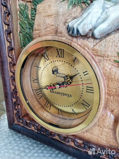 Мини метеостанция Волк из дерева