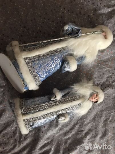 Дед мороз и снегурочка ручной работы и и пластика