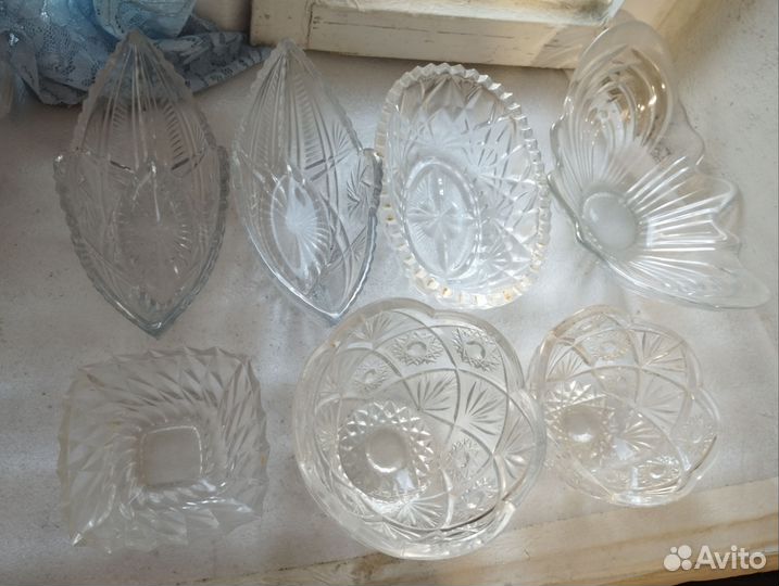 Хрусталь СССР, вазы,салатники