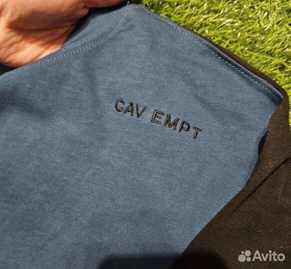 Лонгслив Cav Empt синий базовый