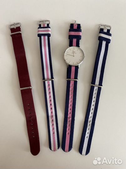 Часы daniel wellington 36mm + 4 ремешка