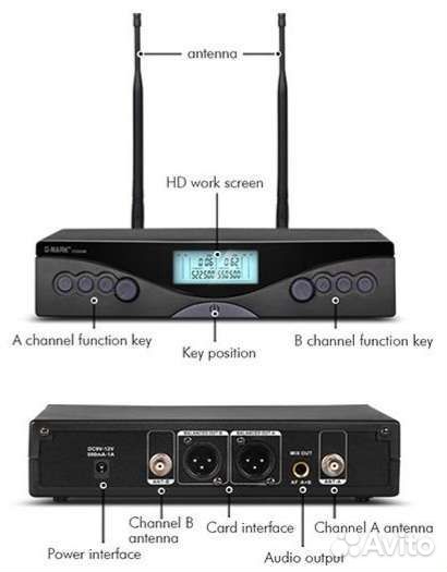 Микрофоны C-Mark 2шт C320AM вокальные радио Pro