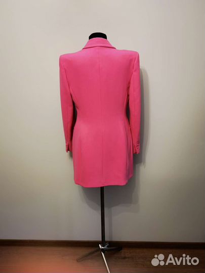Розовый костюм Zara, платье-пиджак L 46-48
