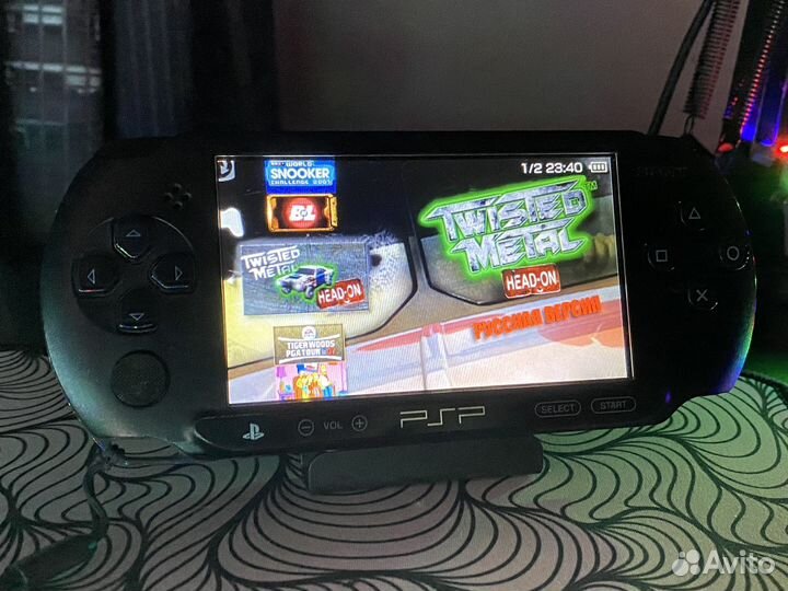 Sony PSP e1008 + 102 игры + 64гб