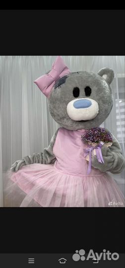 Рослая кукла Медведь тедди