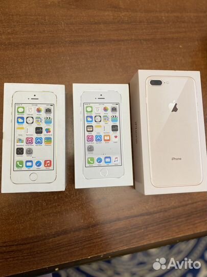 Коробки от iPhone 4s,5s, 7,8 plus