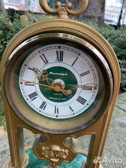 Часы каминные Янтарь СССР