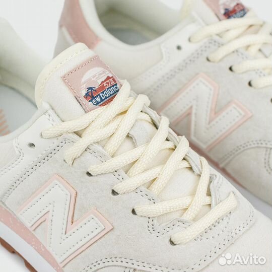 New Balance 574 L.Grey Pink Wmns