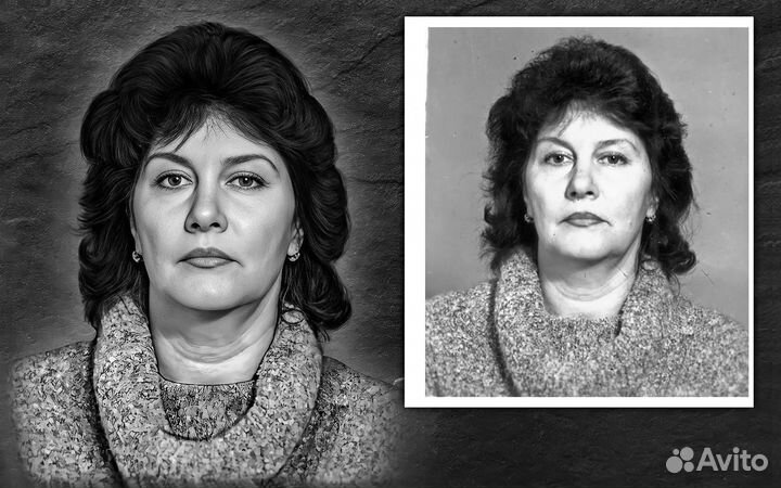 Ретушь фото на памятник