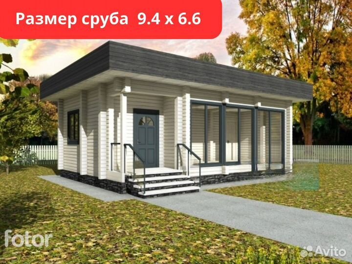 Сруб бани из профилированного бруса