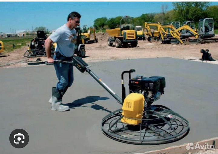 Аренда затирочных машин для бетона (вертолет)