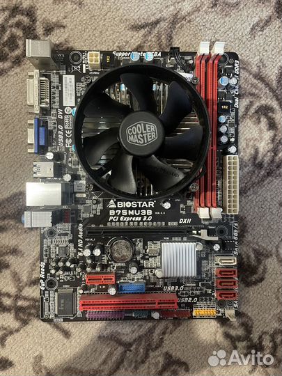 Материнская плата с процессором