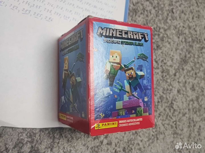 Наклейки panini minecraft