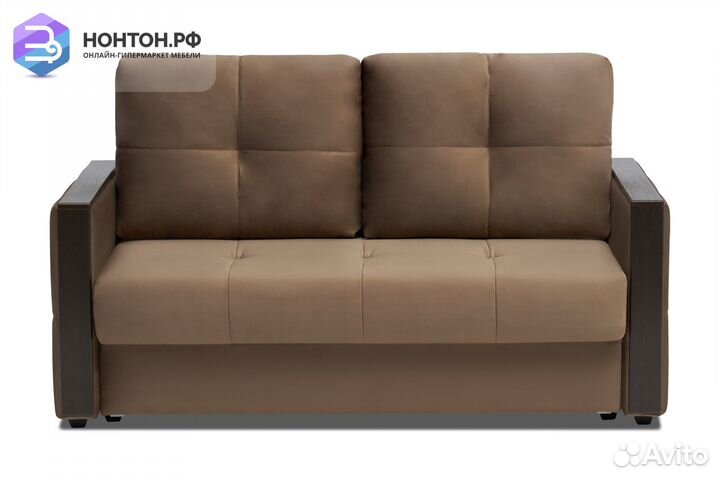 Диван еврокнижка Инсайд коричневый