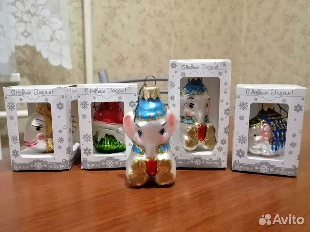 Елочные игрушки, стекло