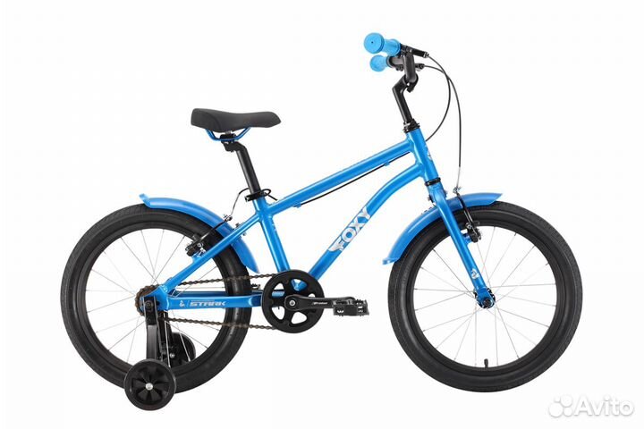 Велосипед Stark'22 Foxy Boy 18 голубой/серебристый