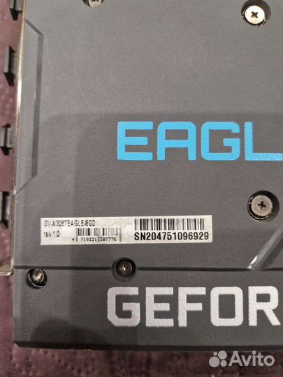 Продам gigabyte RTX 3060TI в идеальном состоянии