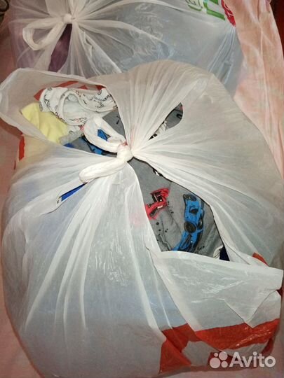 Детские вещи пакетами