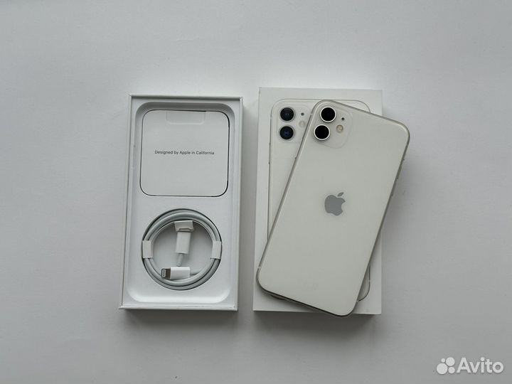iPhone 11 128Gb Ростест White Sim+eSim