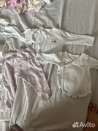 Пакет одежды на новоржденную девочку 50-62