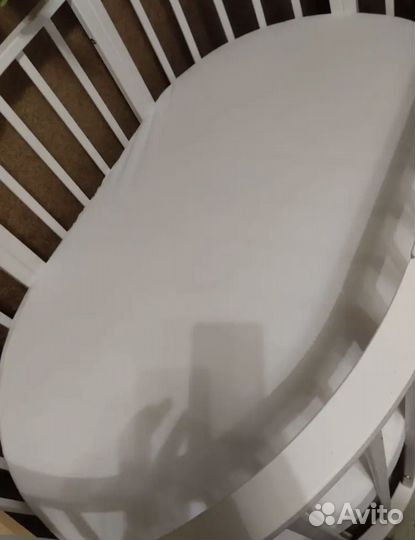 Наматрасник на овальный матрас 75*125