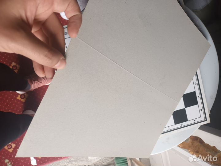 Шахматная доска без фигур(картон)