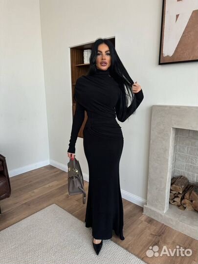 Кашемировое платье 4 цв