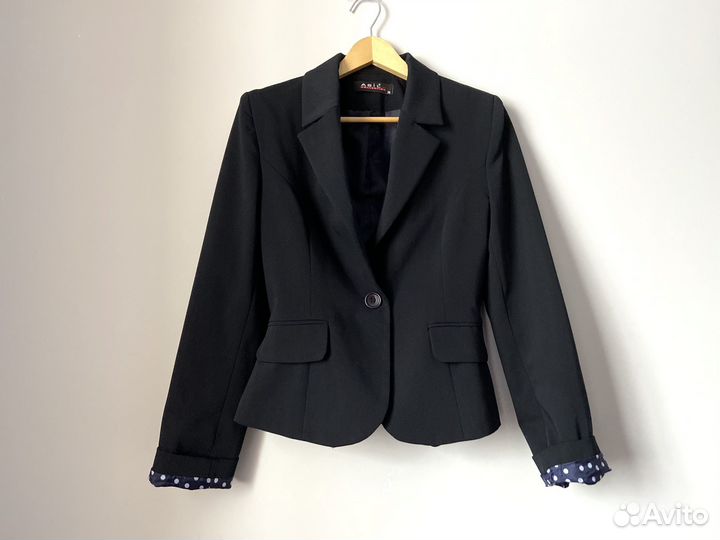 Женский пиджак синий 42 xs -s жакет Турция